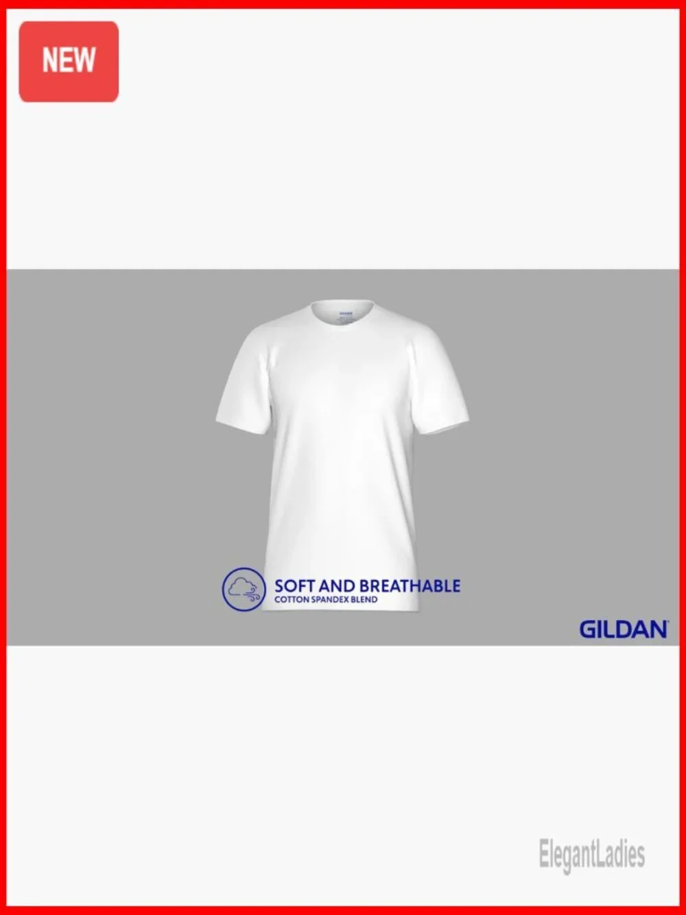 Men's Cotton Stretch Crew T-Shirts 3-Pack, Moisture Wicking, Tag-Free